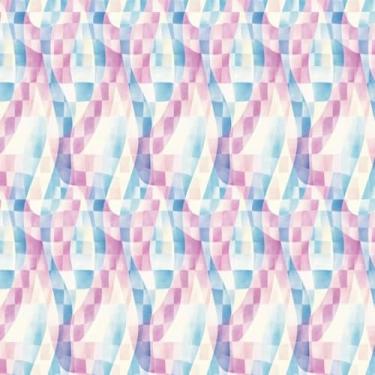 Imagem de Quadro Decorativo Abstract Pastel Wave Pattern para Sala Quarto Escritório 30x30cm