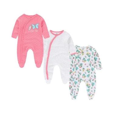 Imagem de Macacão Bebê Menina Manga Longa - Algodão 100% - Outono/Inverno, 6 mil