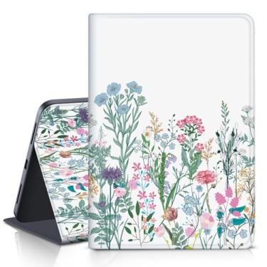 Imagem de Capa para iPad 10ª geração 2022 iPad de 10,9 polegadas - visualização em vários ângulos e despertar/hibernar automaticamente, capa protetora de couro sintético com suporte para iPad 10ª geração 11