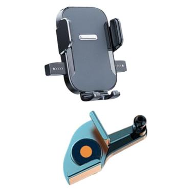 Imagem de Ysyqkn Suporte para Celular com Tela Veicular, Suporte para GPS, Estabilizador Antiestabilizador, Suporte Premium com Travamento Automático para Smartphone.
