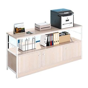 Imagem de SUNESA Suporte de impressão, prateleira, prateleira, escritório, arquivo, armário, mesa, prateleira, armazenamento, mesa, impressora, gabinete, mesa, impressora (cor: A-121 * 30 * 78)