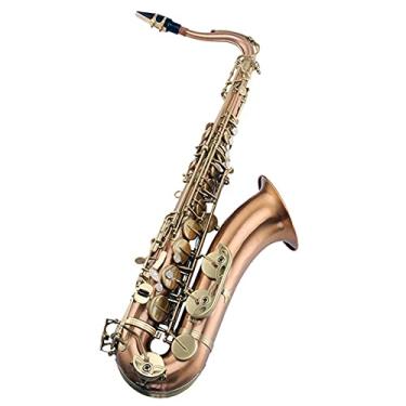 Imagem de Kit de saxofone tenor profissional para saxofone tenor em B plano de latão para iniciantes