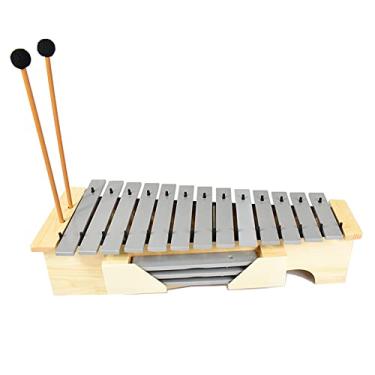Imagem de ENNBOM 13 teclas de mudança de tom glockensipel tipo inserção agudos xilofone ferramentas de ensino de iluminação musical