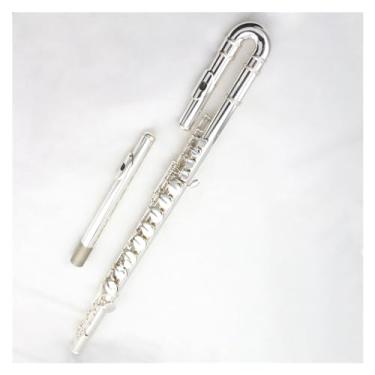 Imagem de Flauta Alto Flauta em Chave G, Instrumento banhado a cobre banhado a prata com dois bocais curvados retos