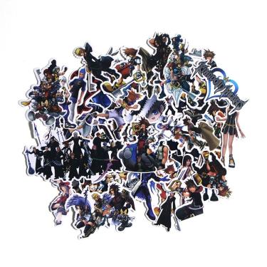 Imagem de Adesivos Kingdom Hearts Anime 50 peças de PVC impermeáveis e à prova de sol