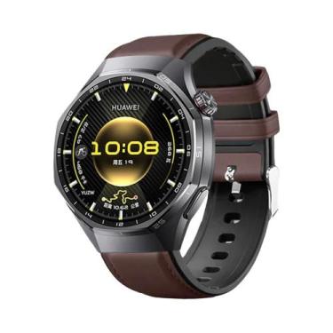 Imagem de Pulseira De Couro E Silicone De 22mm Para Huawei Watch GT6 6Pro GT5 GT
