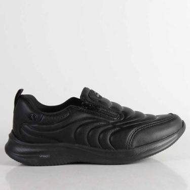 Imagem de Kolosh Tenis Casual Cf Ziper Fem K7032a Branco, Preto, 0006, 37