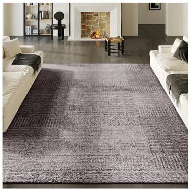 Imagem de SPXMQSS Tapete de sala de estar, tapete lavável de pilha baixa para quarto, antiderrapante resistente à sujeira para sala de estar, quarto, sala de jantar, escritório, estudo D 200 x 250 cm