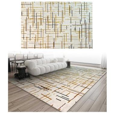 Imagem de SPXMQSS Tapete para quarto, resistente à sujeira, sala de estar, tamanho grande, antiderrapante, sofá, mesa de centro, lavável, para quarto, sala de estar, sala de jantar, escritório, tapetes baixos