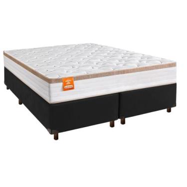 Imagem de Colchão King Molas Ensacadas + Box Preto - Isis - Inducol