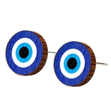 Imagem de Brincos de madeira para mulheres, pé grande, softball, tênis, pinguim, tartaruga, cão, gato, vaca, pato, Papai Noel, preguiça, hipopótamo, margarida, golfinho, fofo, vintage, hipoalergênico, brincos