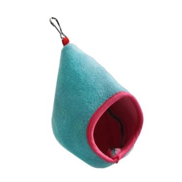 Imagem de IEUDNS Cama/Esconda Aconchegante para Hamster, Casinha Aconchegante para Pequenos Animais de Estimação, Caverna/para Porquinho-da-Índia, Gaiola/, Azul