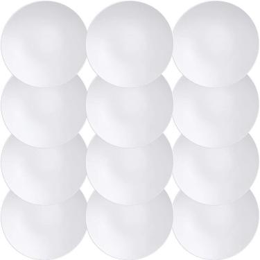 Imagem de 12 Pratos para Sobremesa Tramontina Bárbara em Porcelana Branca 21 cm 96600206