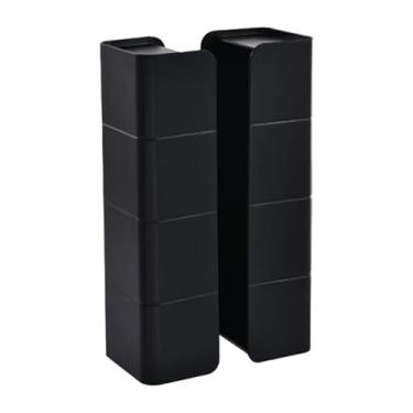 Imagem de Fenteer Porta-lenços de papel, suporte para toalhas de papel, suporte para secadora de roupas, ideal para oficinas, restaurantes, escritórios e geladeiras, Preto