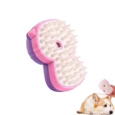 Imagem de Escova De Vapor Cães - Pente de Pulverização para Remoção Suave de Pelos de Animais | Pente De Massagem A Vapor Para Gatos Para Higiene,Para Cães E Gatos De Todos Os Portes Escovagem Segura Uso