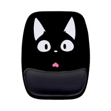 Imagem de Mouse Pad Ergonomico Gato Gatinho Preto Bonito 1