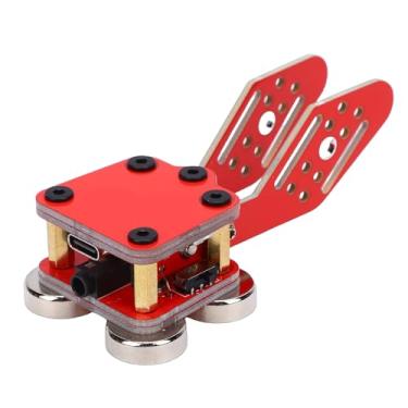 Imagem de Asixxsix Keyer CW portátil, Chave do código Morse do paddle duplo Keyer automático magnético com 4 ímãs Nd, jack universal de 3,5 mm e interface do tipo C, para HAM Rádio Computadores