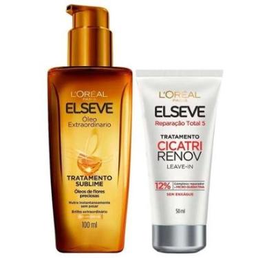 Imagem de Elseve Kit - Óleo Extraordinário + Cicatri Renov Leave-In Kit-Unissex
