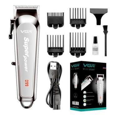 Imagem de Cortador De Cabelo Profissional Vgr Oiv-060 4 Pentes