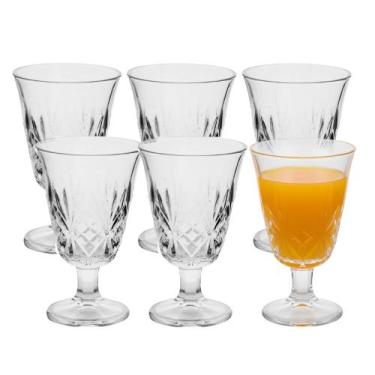 Imagem de Jogo 6 Taça de Vidro para Água Suco Turim Lotos Em Casa Tem 230ml - Em
