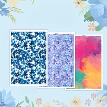 Imagem de Papel de transferência para argila de polímero, 3 desenhos, 12 peças de papel de transferência de argila para brincos de argila de polímero, joias de argila para fabricação de joias de pintura a óleo