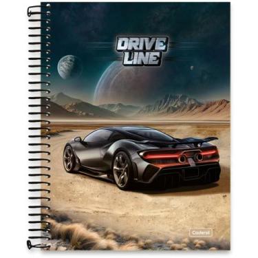Imagem de Caderno Universitário Drive Line Metalizado 10 Matérias 160 Folhas Cap