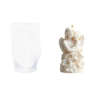 Imagem de Molde de silicone para decoração de Natal, faça você mesmo, velas de g