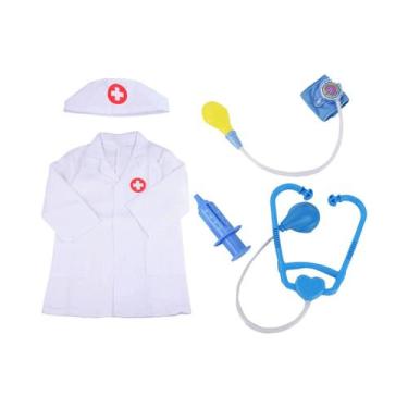 Imagem de Conjunto De Brinquedo De Médico Infantil Com Estetoscópio, Seringa E M