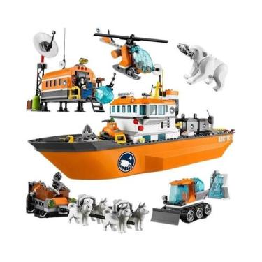 Imagem de Blocos De Montar Navio Quebra-Gelo De Exploração Ártica Compatíveis Co