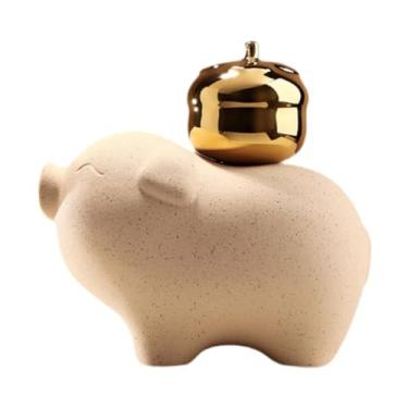 Imagem de Generic Estatueta de Cavalo de Cerâmica, Escultura de Animal, Ornamento, Pequena Estátua de Cavalo para Estante, Mesa de Escritório, Quarto, Lareira, Armário, Style C