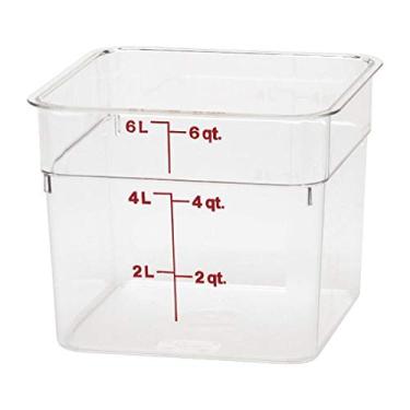 Imagem de Cambro, 6SFSCW135, Pote Quadrado 5.7L Camsquare, Transparente, Plástico