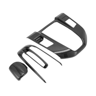 Imagem de TUCKBOLD Capa de acabamento do painel de mudança de marchas de controle central para Honda CR-V 2017-2022 painel de controle de mudança de marchas adesivo de fibra de carbono preto acabamento de meio