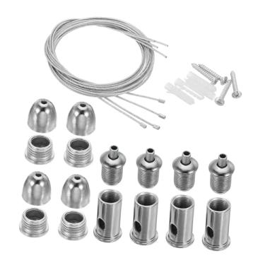 Imagem de WeiLaiKeQi Kit de instalação fácil com cabo de aço para pendurar luminária de teto portátil para aquário, ideal para escritórios e hotéis, 1 Milhão