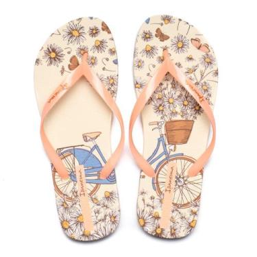 Imagem de Chinelo Feminino Ipanema Bloom Bege/Rosa, Bege, 38