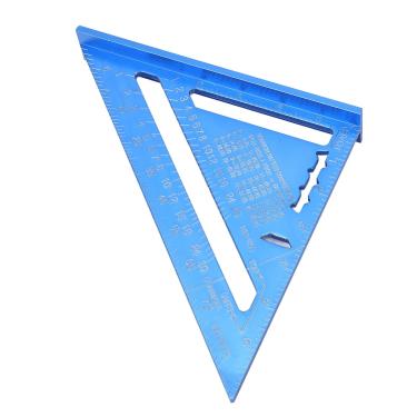 Imagem de Mingzhe Régua de Carpintaria, Liga de Alumínio, Escalas Imperiais Métricas, Transferidor para Engenheiro, Carpinteiro, Ferramenta Layout (Azul)