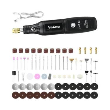Imagem de Furadeira Elétrica Mini Sem Fio USB Vakee, Ferramenta Rotativa Portáti