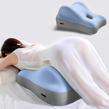 Imagem de YYMIYU Almofada de sofá multifuncional Sleeping God, uma almofada de alívio de estresse para dormir, ler e descansar (azul)