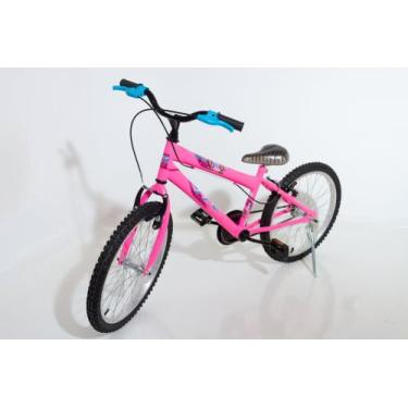Imagem de Bicicleta aro 20 infantil rosa com azul - BLISS