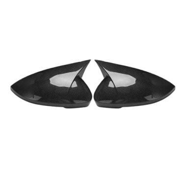 Imagem de Retrovisor Lateral Espelho Capa Asa Tampa De Fibra De Carbono Porta Vista Traseira Caso Compatível Com Skoda Octavia 2021-2023(Carbon)