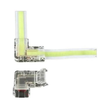 Imagem de Conectores De Fita LED COB De 2 Pinos 5mm 8mm 10mm Conectores Em L Par