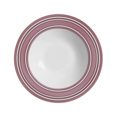 Imagem de Conjunto 6 Pratos Fundo Milan Alleanza - 25cm Cerâmica - Alleanza Cerâ