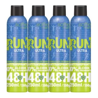 Imagem de Kit com 4 Desodorantes Antitranspirantes - Soffie RUN Ultra