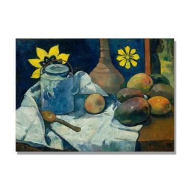 Imagem de Arte em tela vintage de frutas mortas, pintura clássica de cozinha country, decoração de parede de casa de fazenda quente para sala de jantar e cozinha. B65. 50 x 70 cm - 19,6 x 27,5 pol. Somente tela