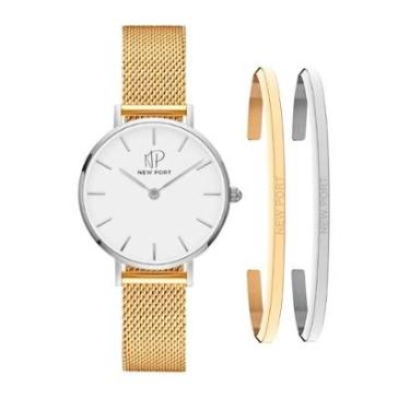 Imagem de Relógio Feminino Minimalista Analógico 32mm + 2 Braceletes-Feminino