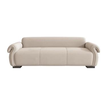 Imagem de Banqueta de cama de quarto estilo creme moderno trocador de vestiário banco de sofá para sala de estar banco de casa de família decorativo (branco-esbranquiçado)