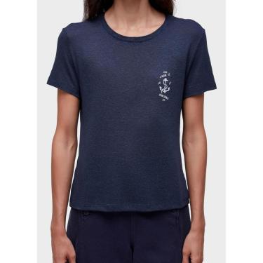 Imagem de T-shirt casa da ancora marinho OSKLEN-Feminino