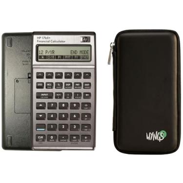 Imagem de Calculadora financeira HP 17BII+ - 17B II Plus + capa protetora WYNGS preta