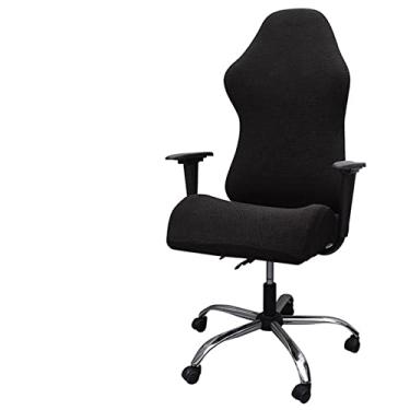 Imagem de Cadeiras de mesa poltrona elástica para computador e escritório (cor: Schwarz)