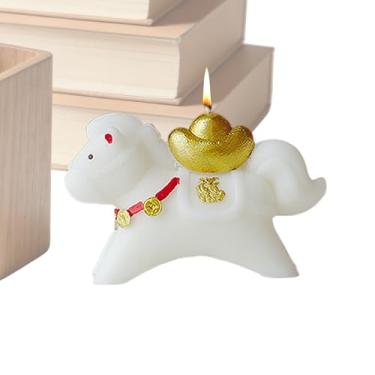 Imagem de Velas Aromáticas Para Casa,Decoração Cultural de Boa Sorte - Vela Aromática do Animal do Ano Novo Lunar - para Mulheres Namorada Mãe Quarto Sala de Estar Casa de Banho Escritório