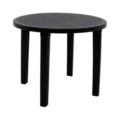 Imagem de Mesa Tramontina Cassino 90 cm em Polipropileno Preto